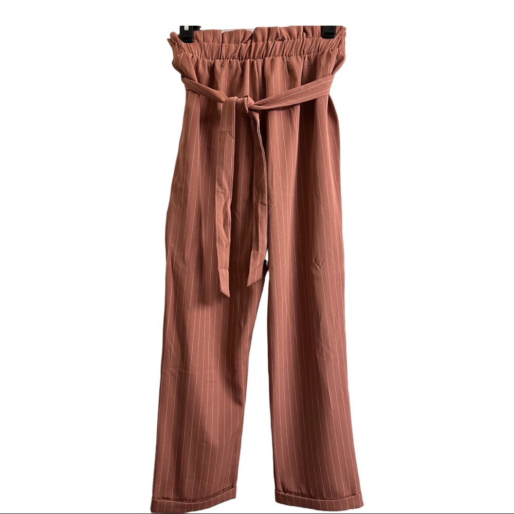Mauve striped Charlotte Russe pants